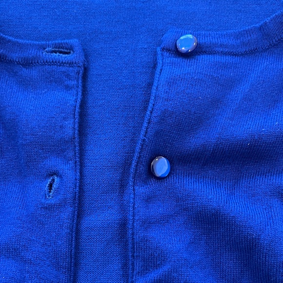 Cable & Gauge Blue Cardigan Sweater - Picture 3 of 3